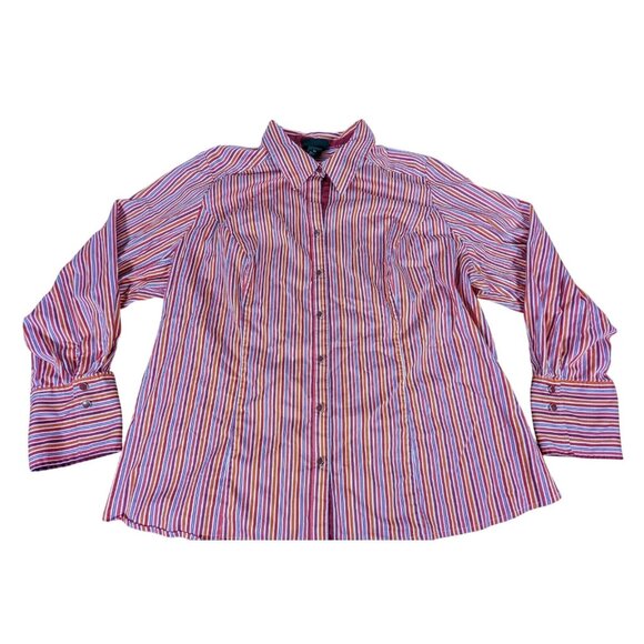 Lane Bryant Womens Shirt Essential Button Up Y2K Career-core 26 - Picture 1 of 5